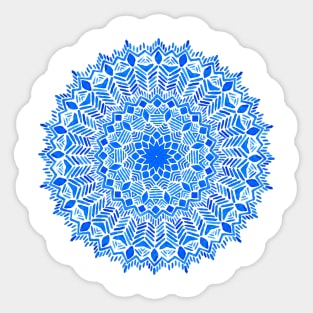 Blue Mandala | Giant snowflake Sticker